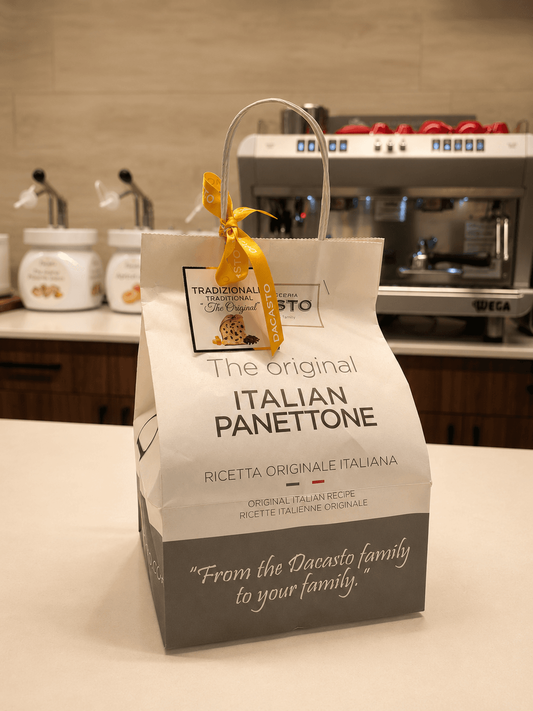 Dacasto Italian panettone gift packaging